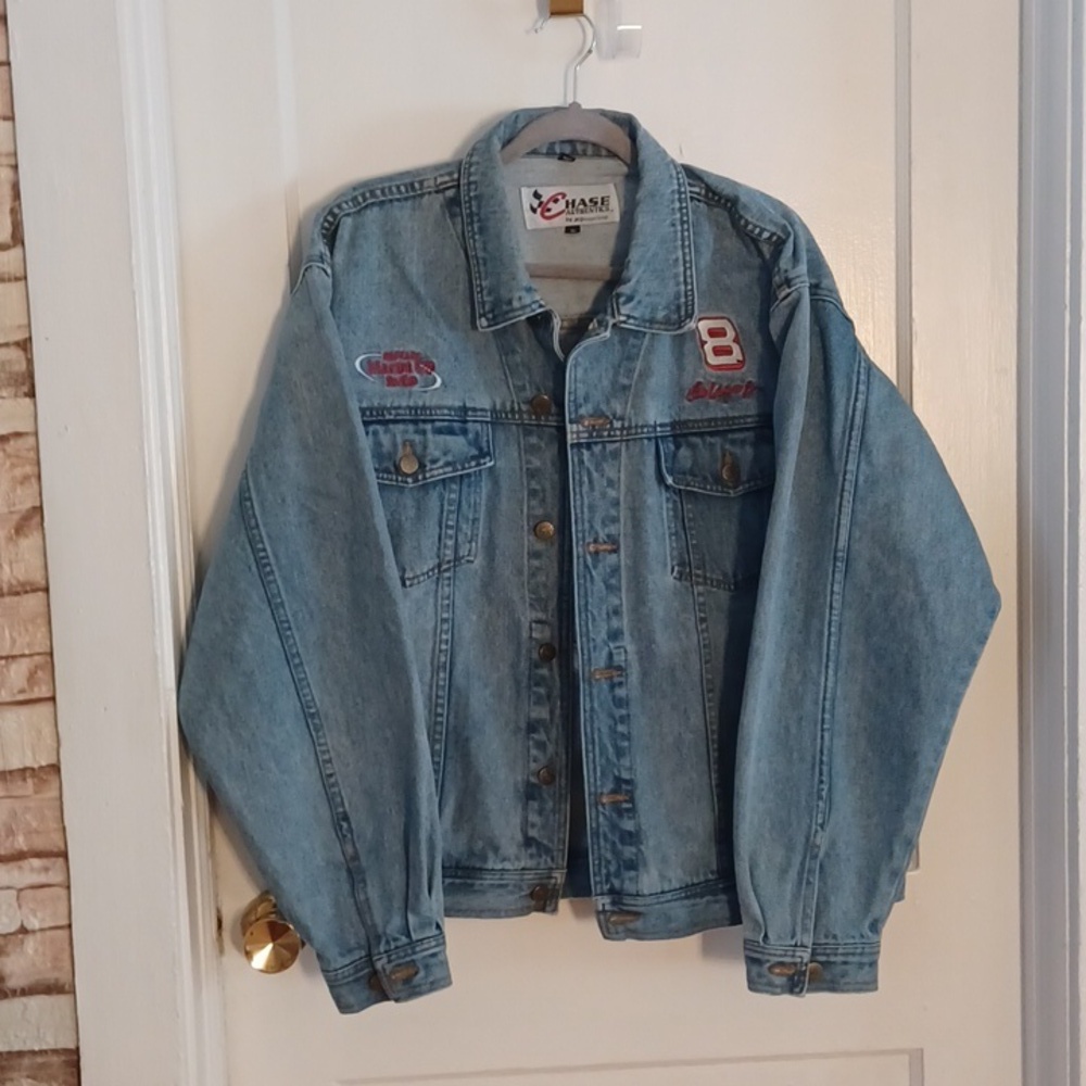 Nascar Jean jacket Dale Earnhardt Jr. Mens xlarge budwiser